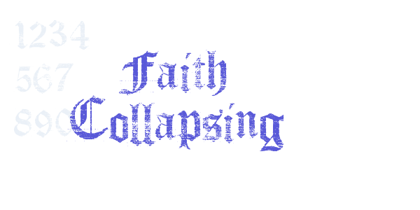 Faith Collapsing font free