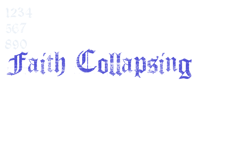 Faith Collapsing-font-download