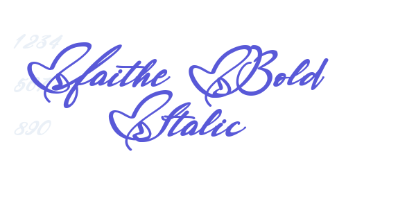 Faithe Bold Italic font