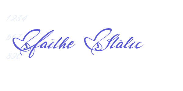 Faithe Italic font