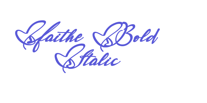 Faithe Bold Italic Font Download