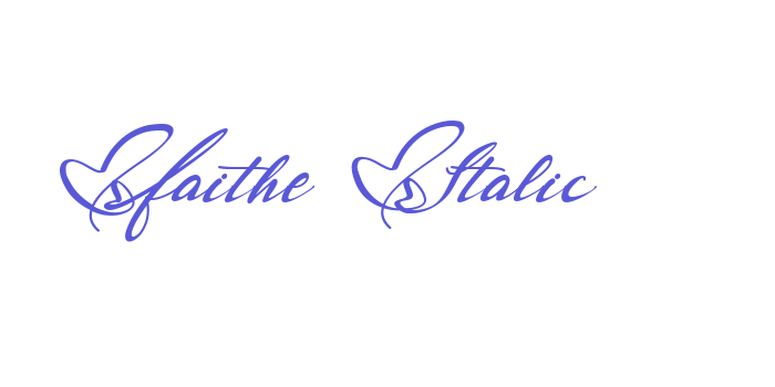 Faithe Italic Font Download