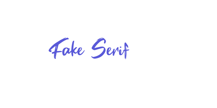 Fake Serif Font Download