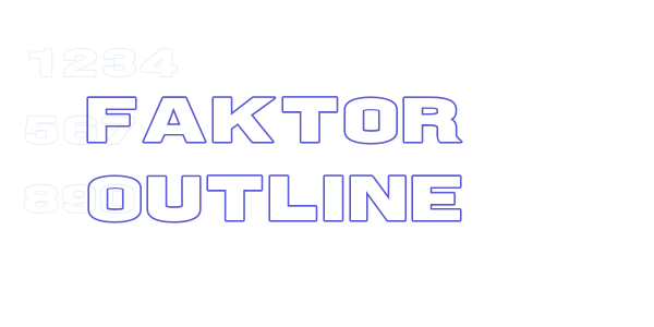 Faktor Outline font