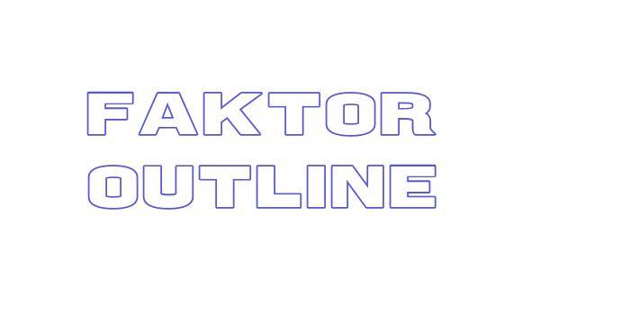 Faktor Outline Font Download