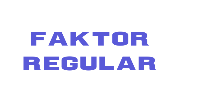 Faktor Regular Font Download