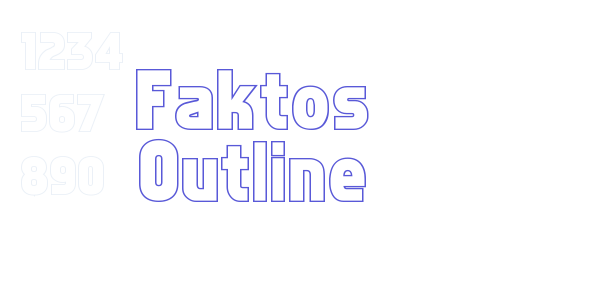 Faktos Outline font