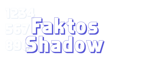 Faktos Shadow font free