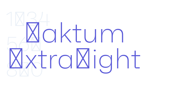 Faktum ExtraLight Font