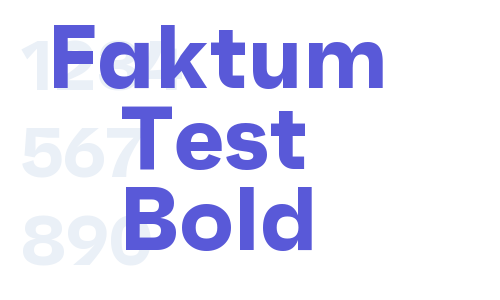 Faktum Test Bold Font