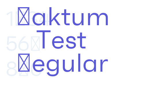 Faktum Test Regular Font Download