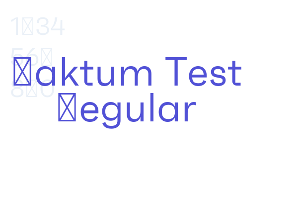 Faktum Test Regular Font Download