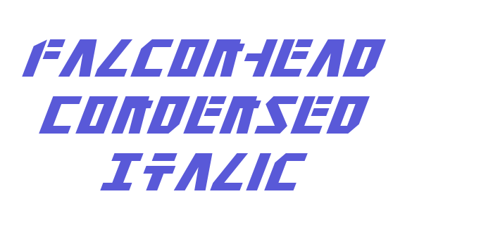 Falconhead Condensed Italic Font Download