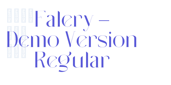 Falery – Demo Version Regular font free