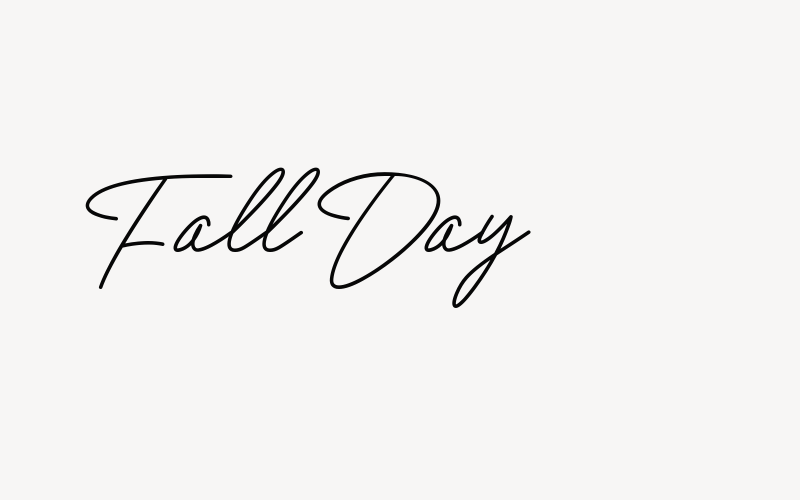 Fall Day Font