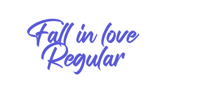 Fall in love Regular Font Download