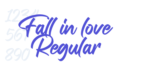 Fall in love Regular-font-download