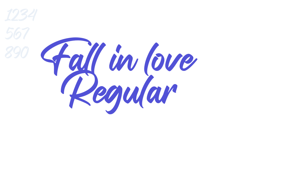 Fall in love Regular-font-download