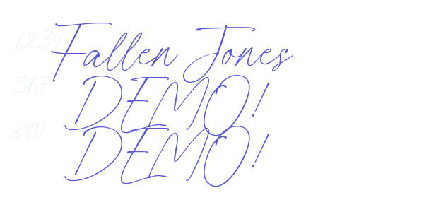 Fallen Jones DEMO! DEMO! font free