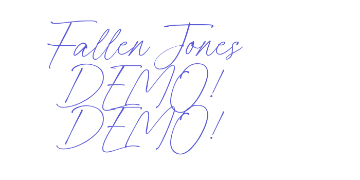 Fallen Jones DEMO! DEMO! Font Download