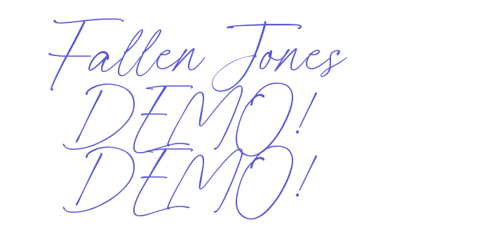 Fallen Jones DEMO! DEMO! Font