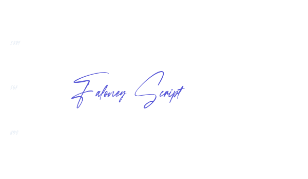 Faloney Script Font