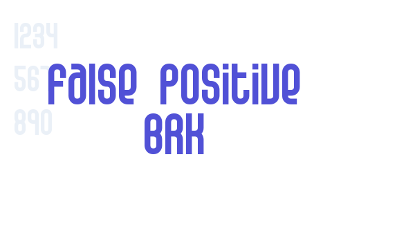 False Positive BRK font download