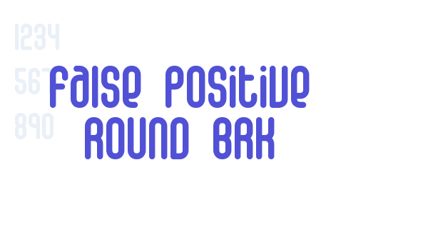 False Positive Round BRK font download