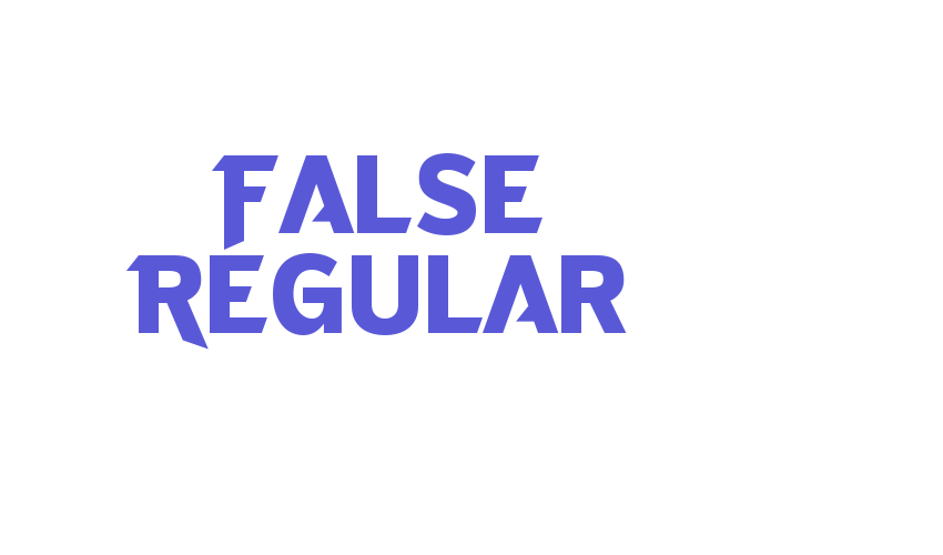 False Regular Font Download