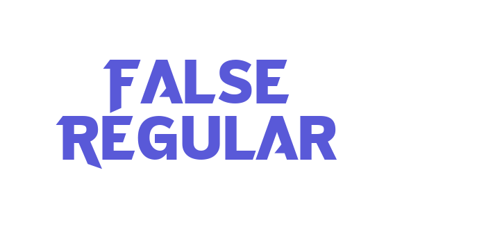 False Regular Font Download