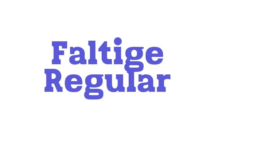 Faltige Regular Font Download