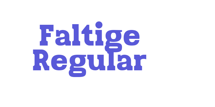 Faltige Regular Font Download