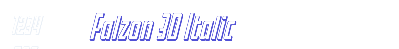 Falzon 3D Italic