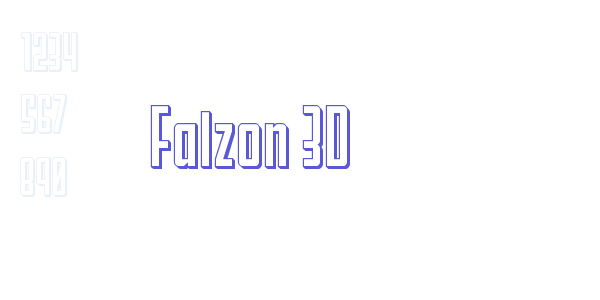 Falzon 3D font