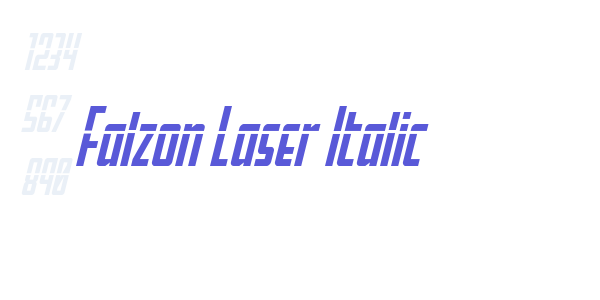 Falzon Laser Italic font