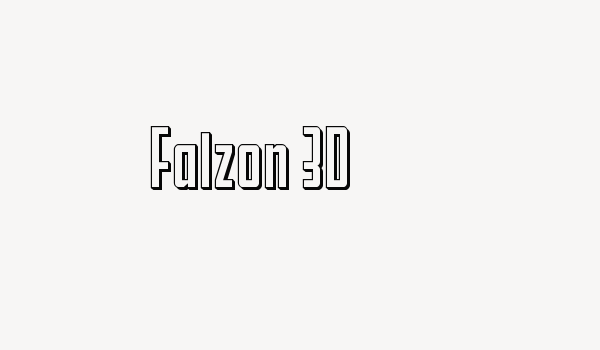 Falzon 3D Font