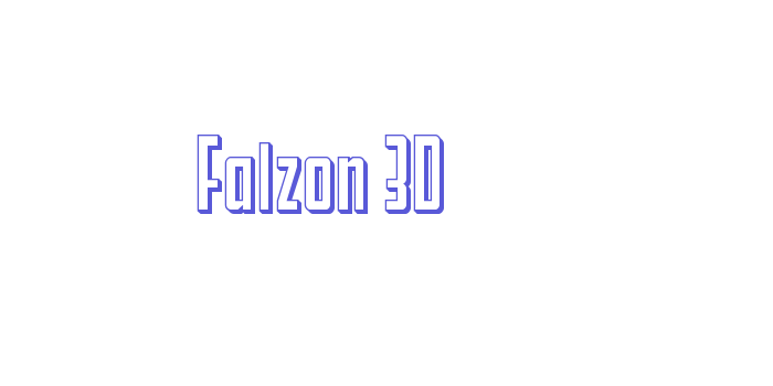 Falzon 3D Font Download