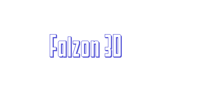 Falzon 3D Font