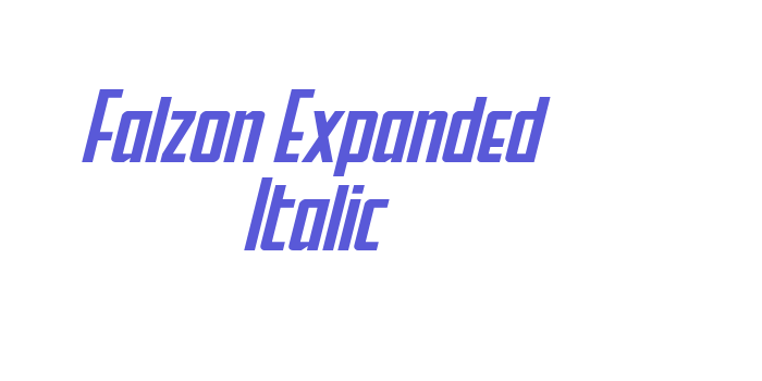 Download Falzon Expanded Italic Font