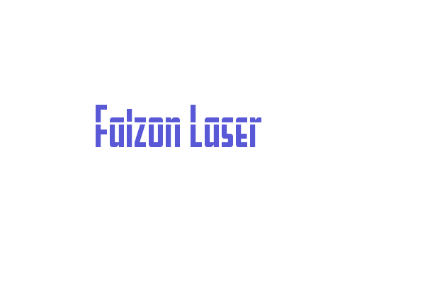 Falzon Laser Font