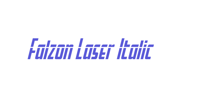 Download Falzon Laser Italic Font