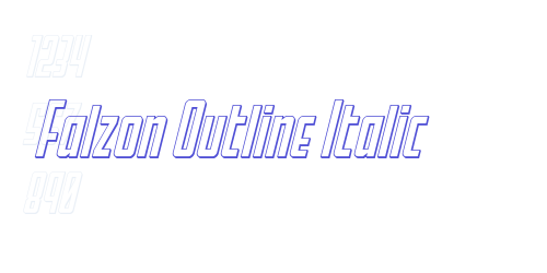 Falzon Outline Italic-font-download