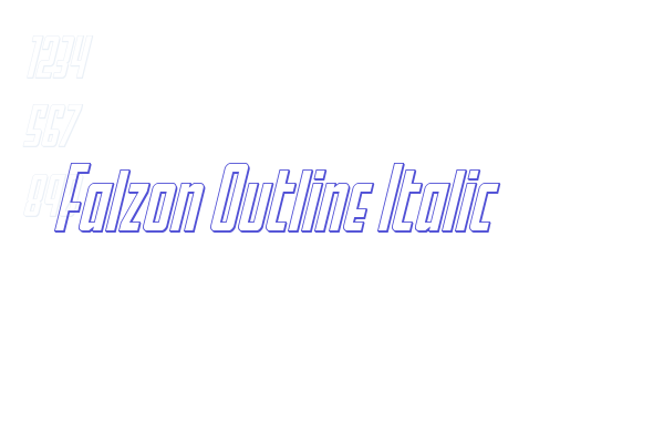 Falzon Outline Italic