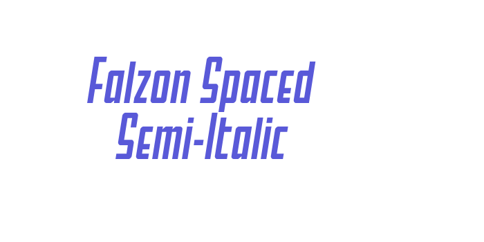 Download Falzon Spaced Semi-Italic Font