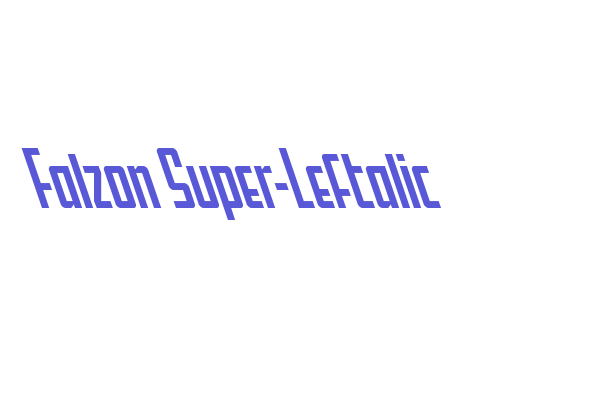 Falzon Super-Leftalic Font