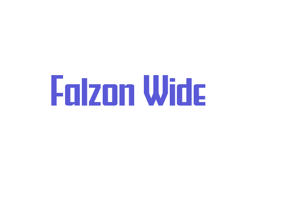 Falzon Wide Font