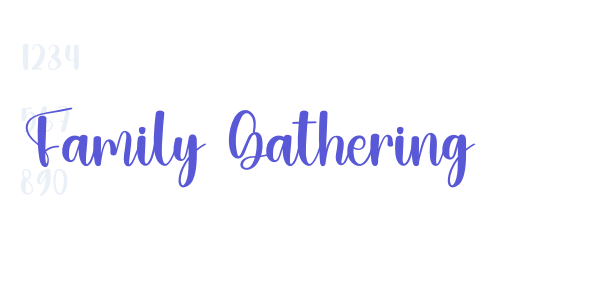 Family Gathering font free