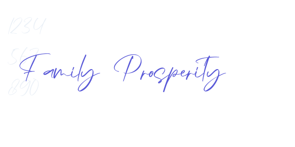 Family Prosperity font free