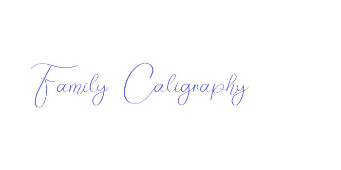 Family Caligraphy Font Download