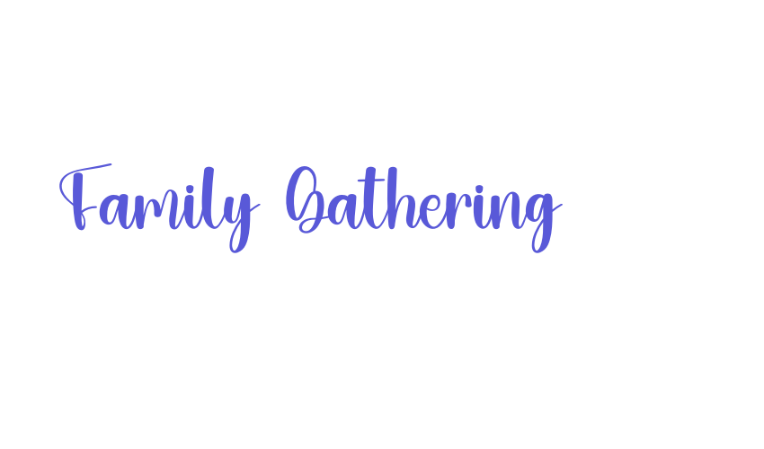 Family Gathering Font